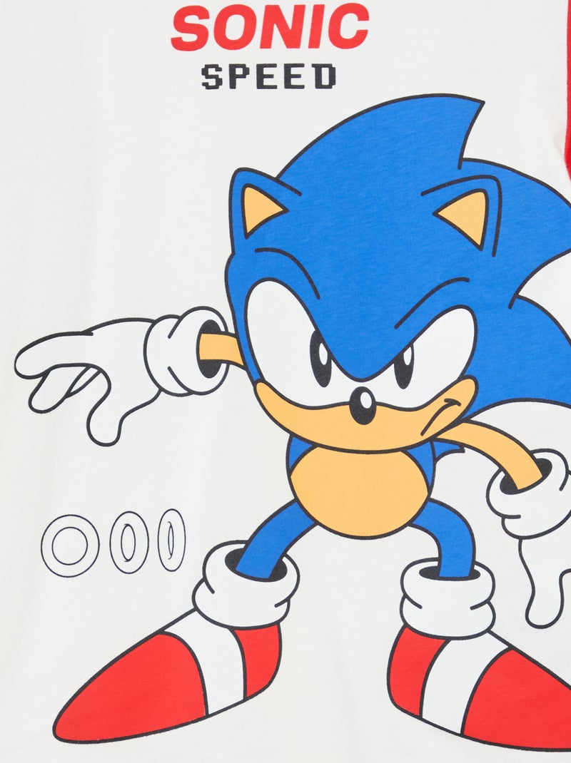 Pyjama court t-shirt + short 'Sonic' - 2 pièces Bleu - Kiabi