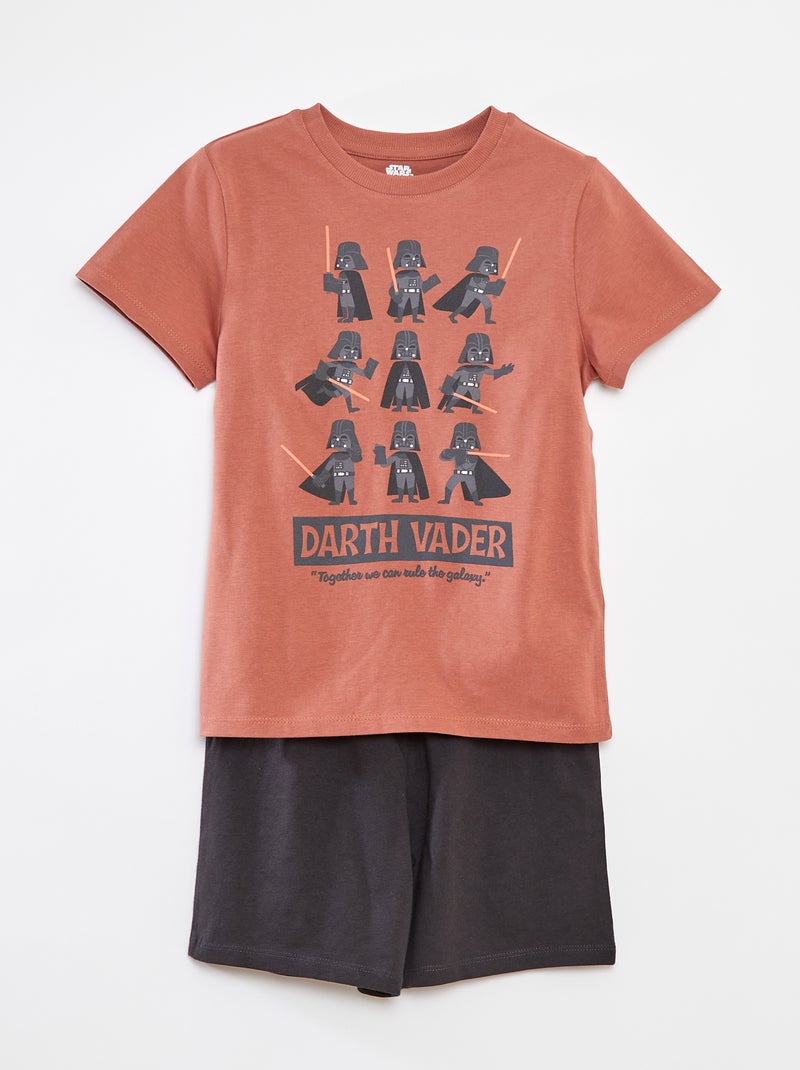 Pyjama court t-shirt + short 'Star Wars' - 2 pièces Marron - Kiabi