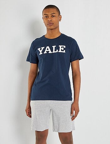 Pyjama court 'Yale University' - 2 pièces - Kiabi