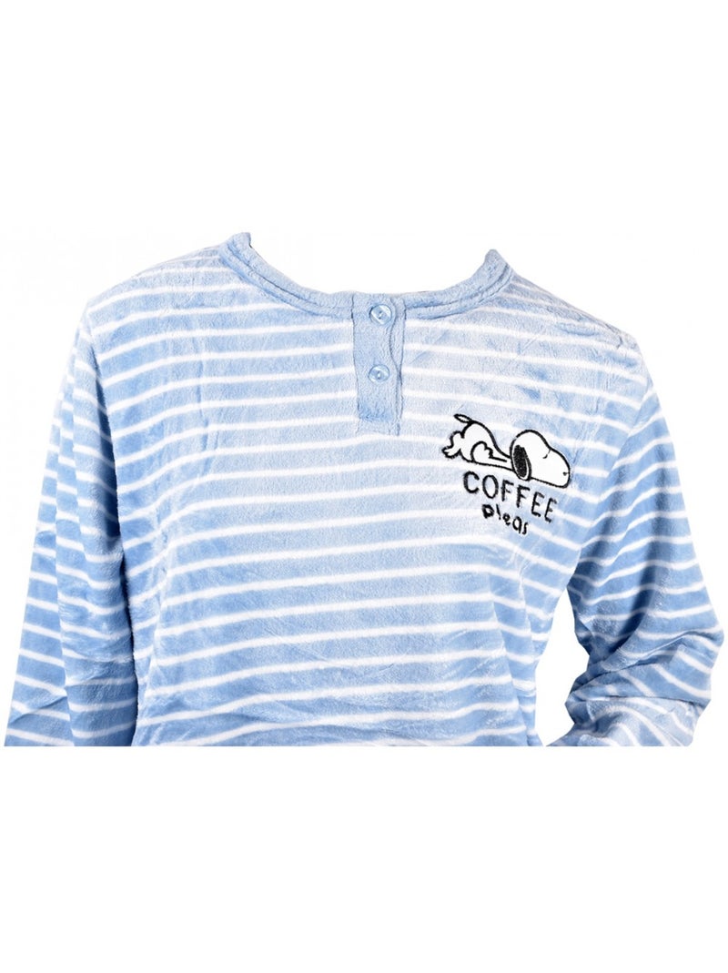 Pyjama Dames Lang SWEET SECRET Blauw - Kiabi