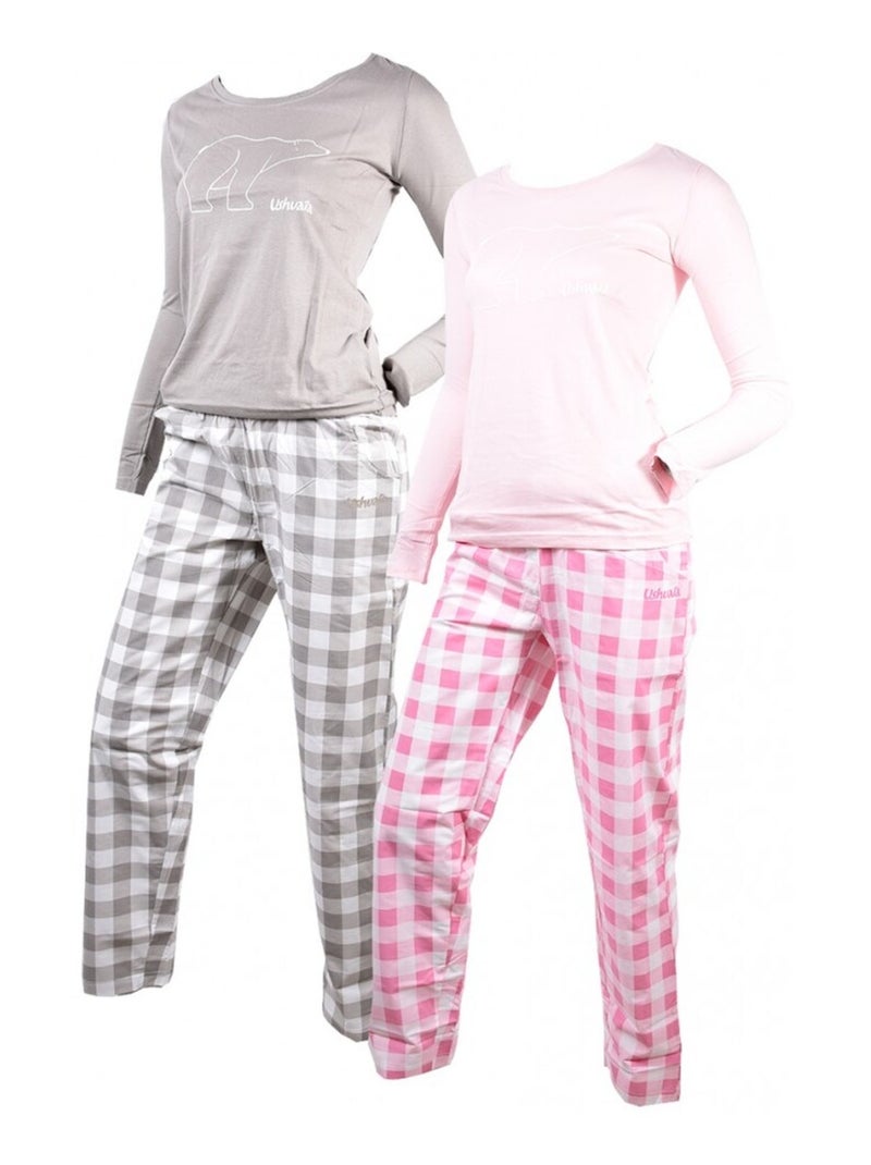 Pyjama Dames USHUAIA Roze - Kiabi