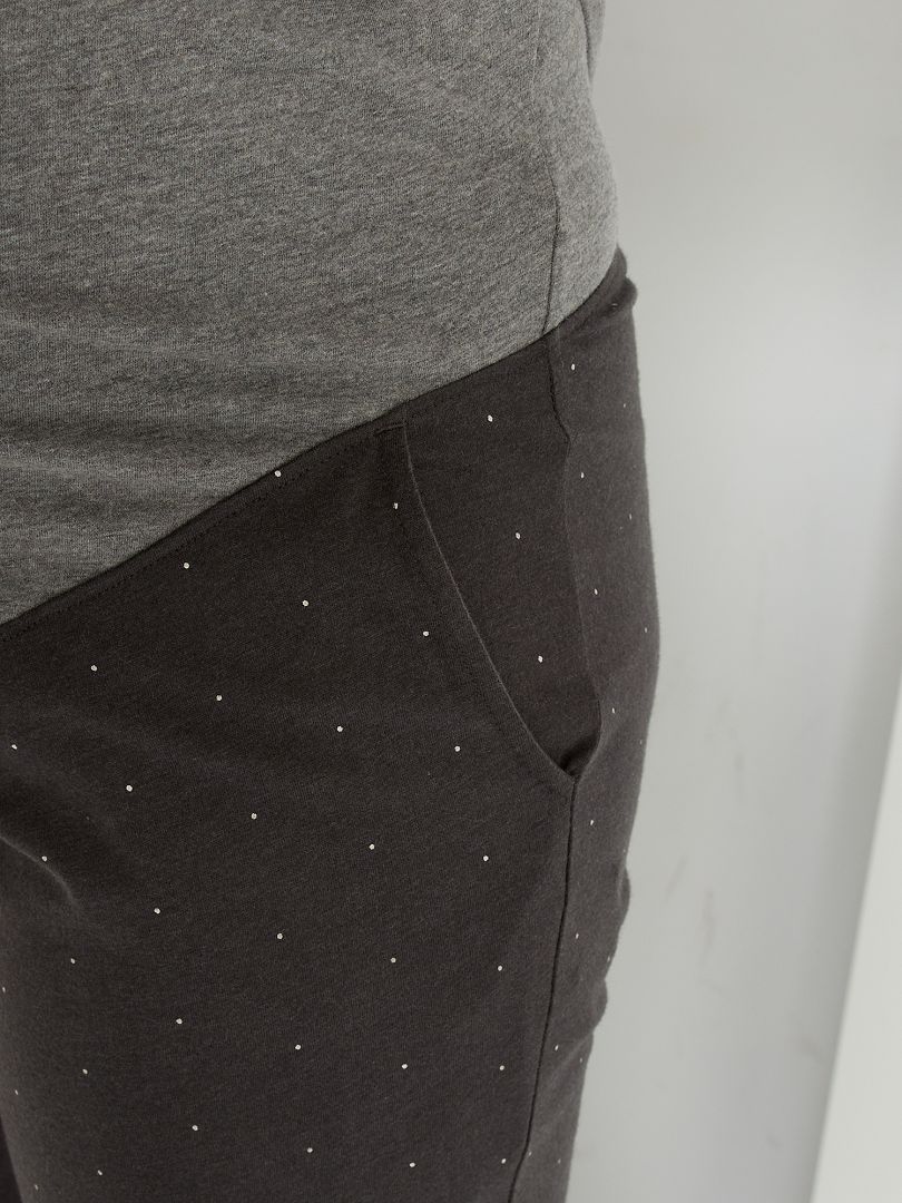 Pyjama de maternité et dallaitement - gris foncé - Kiabi - 20.00€