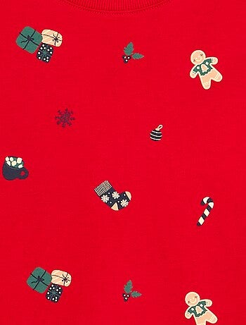 Pyjama de Noël 2 pièces - T-shirt à manches longues + pantalon