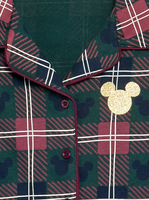 Pyjama de Noël 'Disney' 'Mickey' 2 pièces - Veste + pantalon - Kiabi