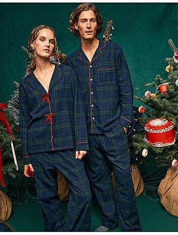 Pyjama de noël en flanelle, mo fashion