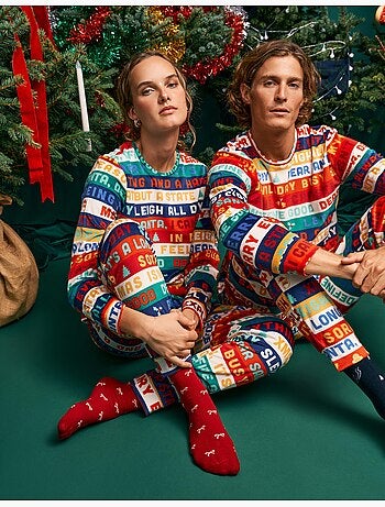 Pyjama de noël en velours, mo fashion