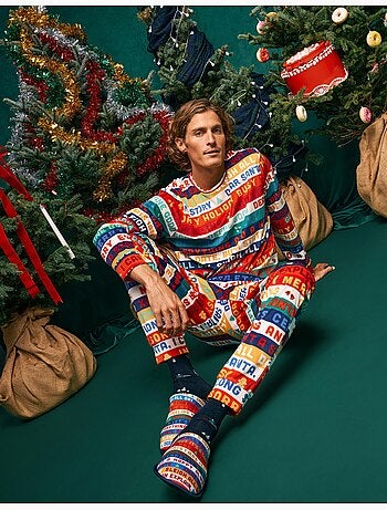 Pyjama de noël en velours, mo fashion