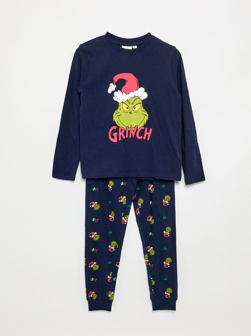 Pyjama de Noël 'Grinch' 2 pièces - T-shirt + pantalon - Kiabi