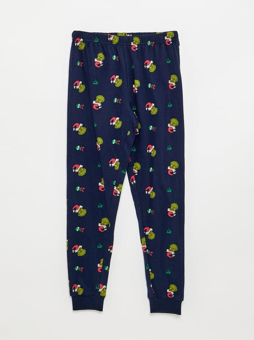 Pyjama de Noël 'Grinch' 2 pièces - T-shirt + pantalon - Kiabi