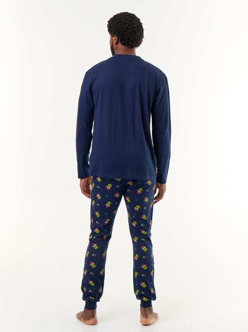Pyjama de Noël 'Grinch' t-shirt + pantalon - 2 pièces - Kiabi