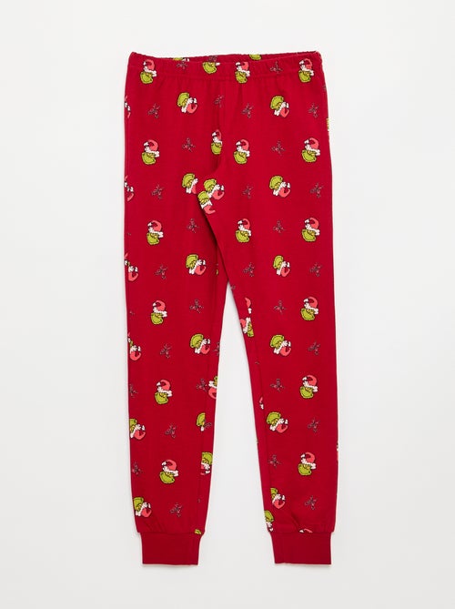 Pyjama de Noël 'Grinch' t-shirt + pantalon - 2 pièces - Kiabi