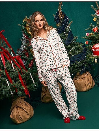 Pyjama de noël style chemise, mo fashion