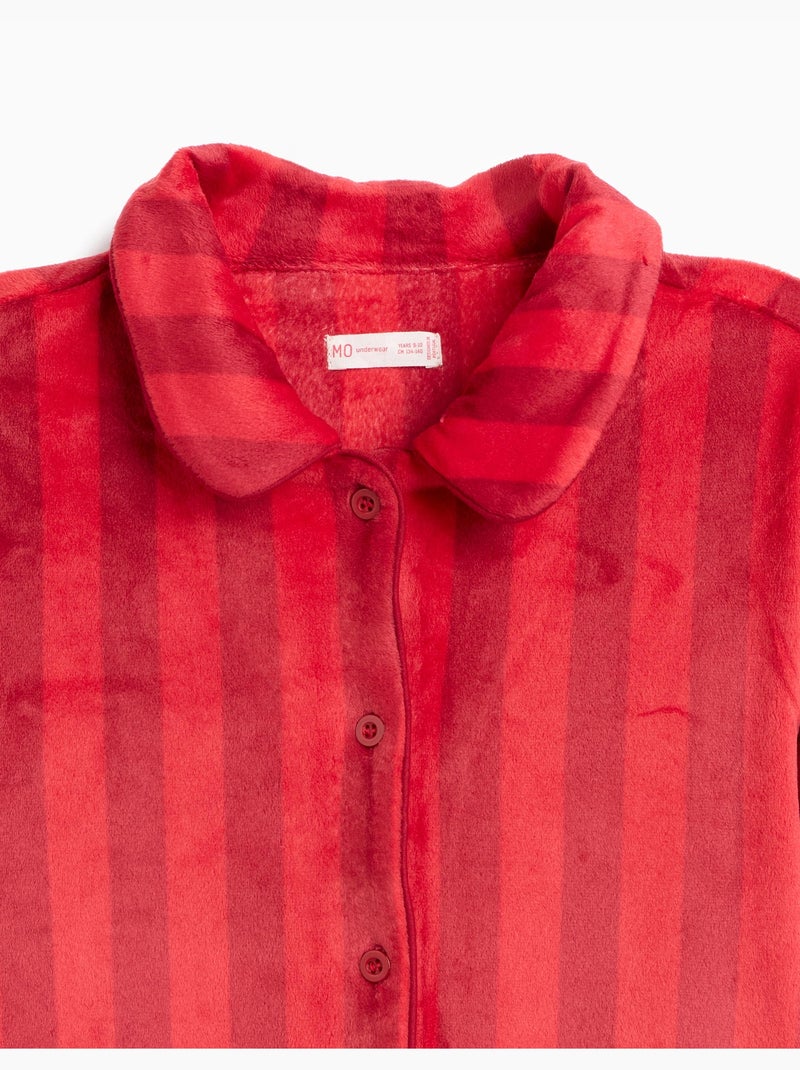 Pyjama de noël velouté, mo fashion Rouge - Kiabi