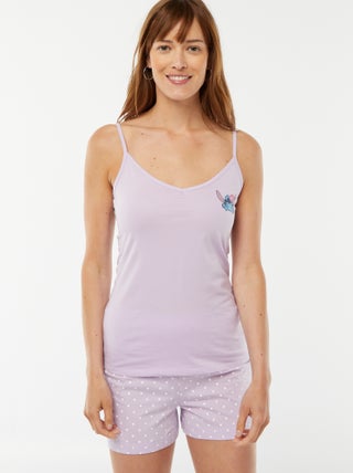Pyjama débardeur + short 'Stitch' - 2 pièces