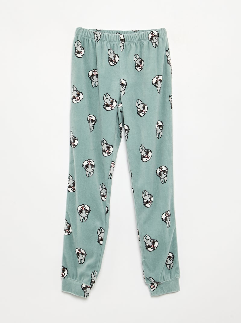 Pyjama 'Disney' 2-delig - Sweater + broek Groen - Kiabi