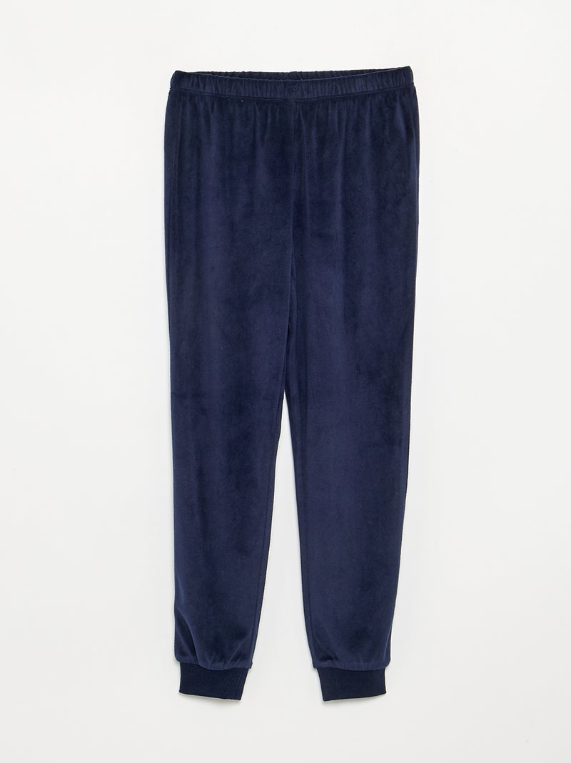 Pyjama 'Disney' 2-delig van fleece - Sweatshirt + broek Biege - Kiabi