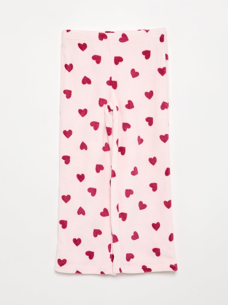 Pyjama 'Disney' 2 pièces - Sweat + pantalon Rose - Kiabi