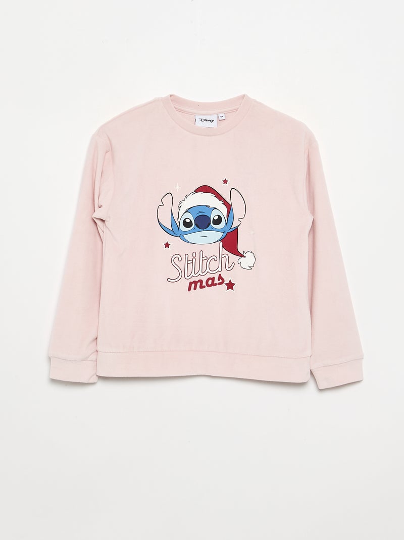 Pyjama 'Disney' 2 pièces - Sweat + pantalon Rose - Kiabi