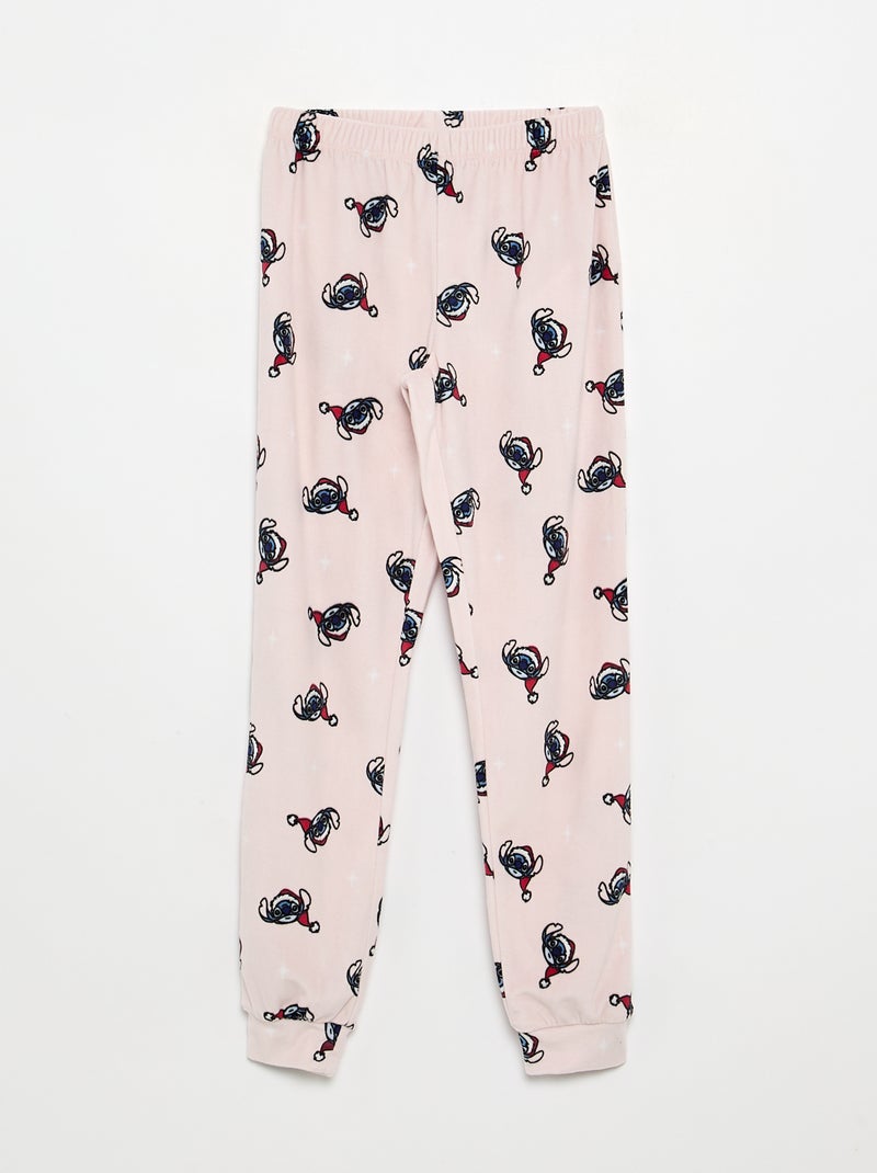 Pyjama 'Disney' 2 pièces - Sweat + pantalon Rose - Kiabi