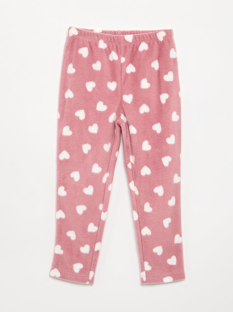 Pyjama 'Disney' 2 pièces - Sweat + pantalon Rose - Kiabi