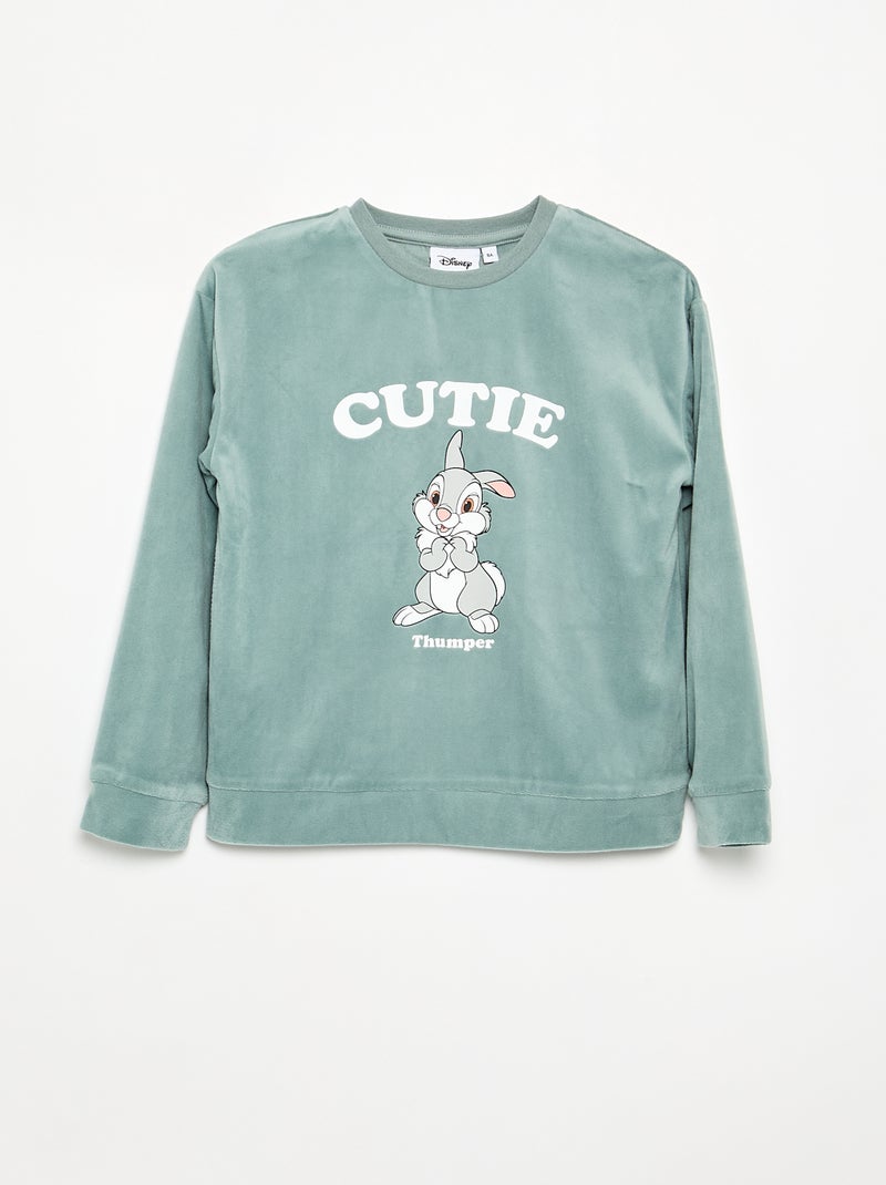 Pyjama 'Disney' 2 pièces - Sweat + pantalon Vert - Kiabi
