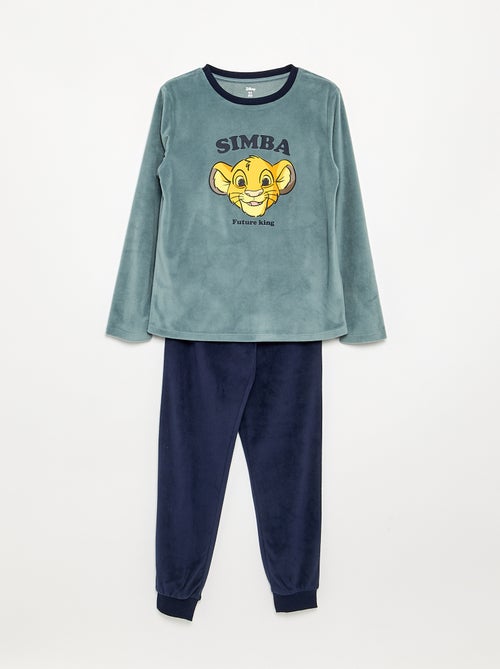 Pyjama 'Disney' 2 pièces en polaire - Sweat + pantalon - Kiabi
