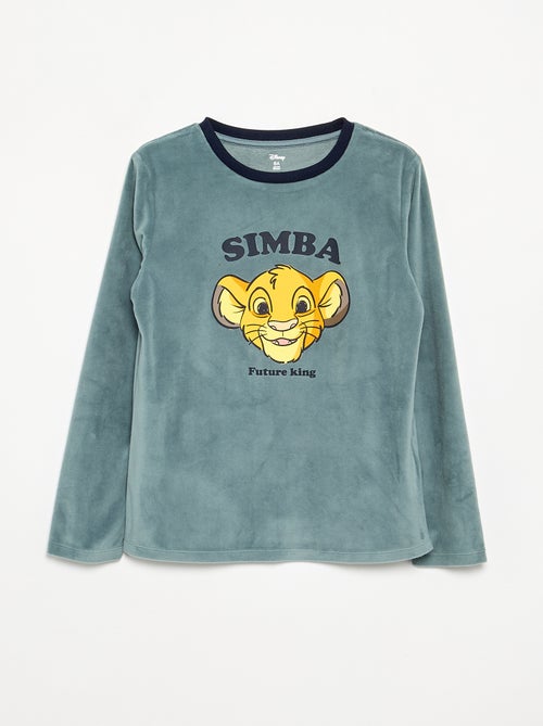 Pyjama 'Disney' 2 pièces en polaire - Sweat + pantalon - Kiabi