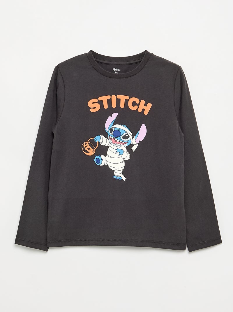 Pyjama 'Disney' 'Halloween' 2 pièces - T-shirt manches longues + pantalon Gris foncé/anthracite - Kiabi