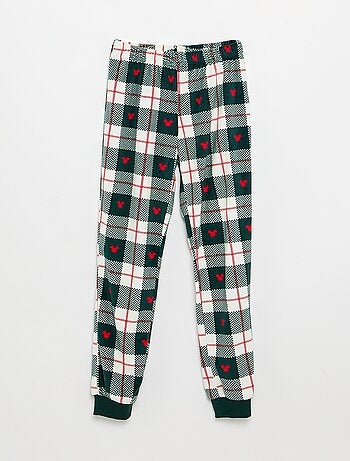 Pyjama 'Disney' 'Mickey' 2 pièces en polaire - T-shirt à manches longues + pantalon