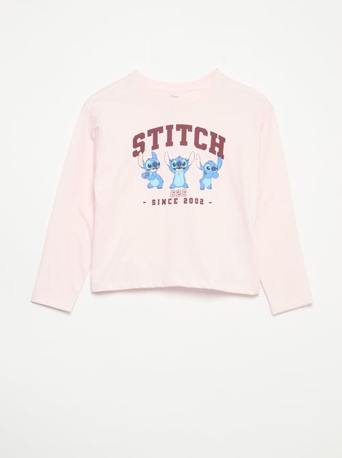 Pyjama 'Disney' van jerseytricot - 2-delig: T-shirt met lange mouwen + broek - Kiabi