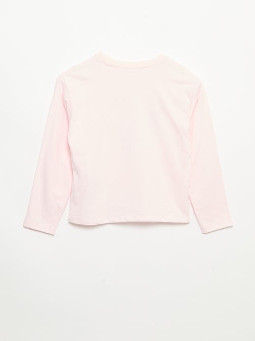 Pyjama 'Disney' van jerseytricot - 2-delig: T-shirt met lange mouwen + broek - Kiabi