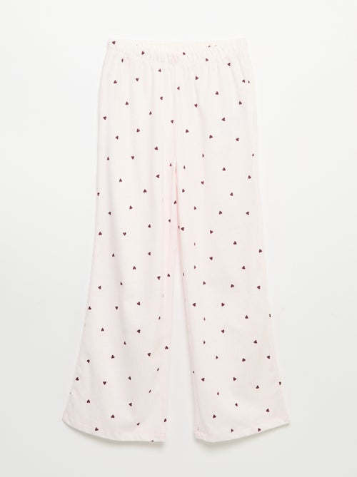 Pyjama 'Disney' van jerseytricot - 2-delig: T-shirt met lange mouwen + broek - Kiabi