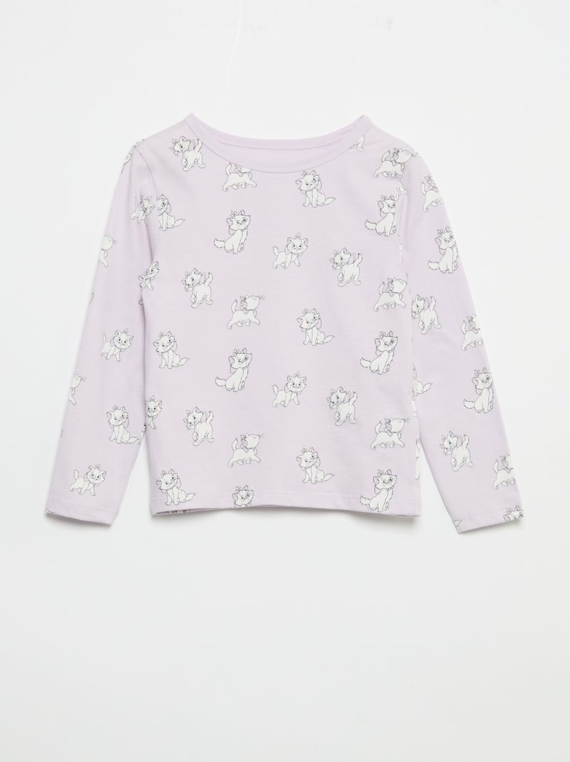 Pyjama 'Disney' van katoenjersey Paars - Kiabi