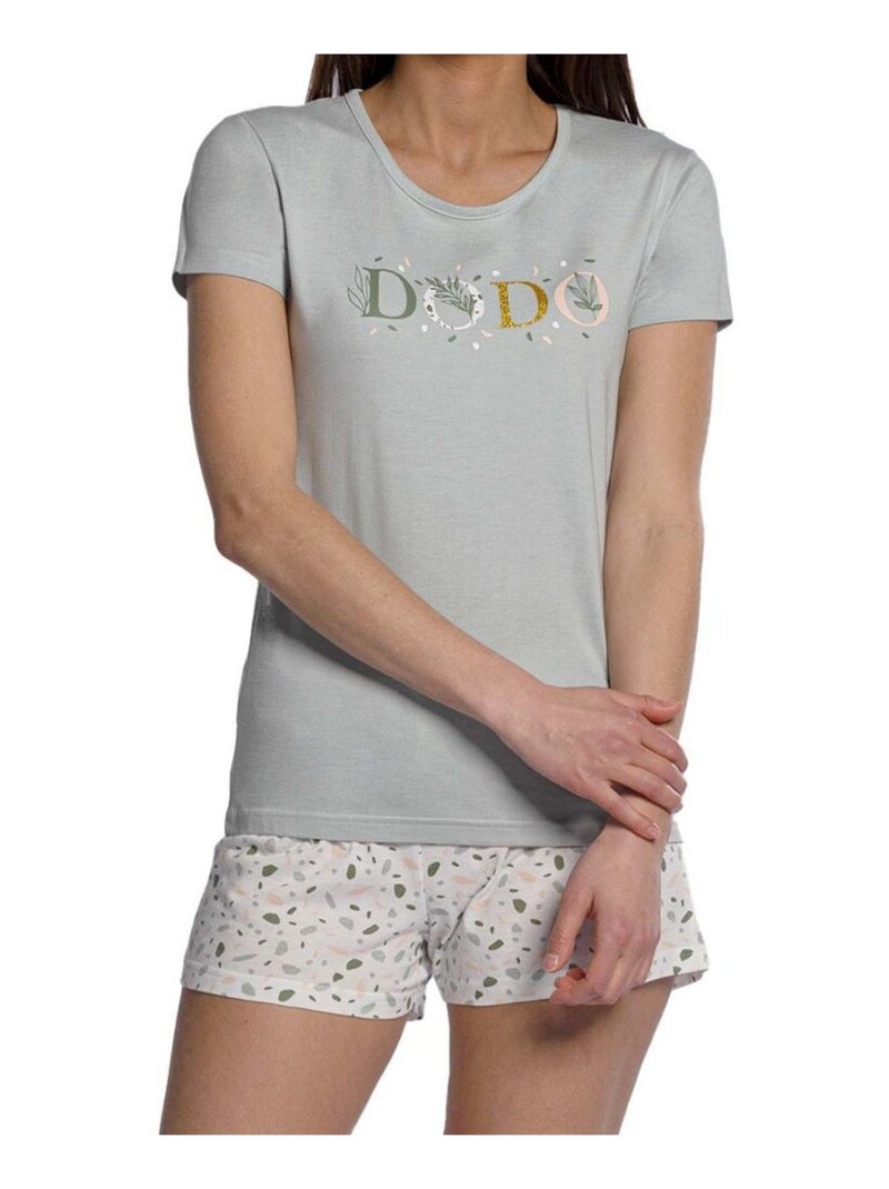 Pyjama DODO HOMEWEAR Geelgrijs Grijs - Kiabi