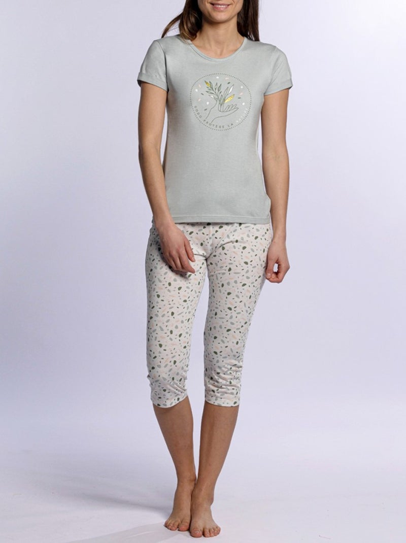 Pyjama DODO HOMEWEAR Goudgrijs - Kiabi