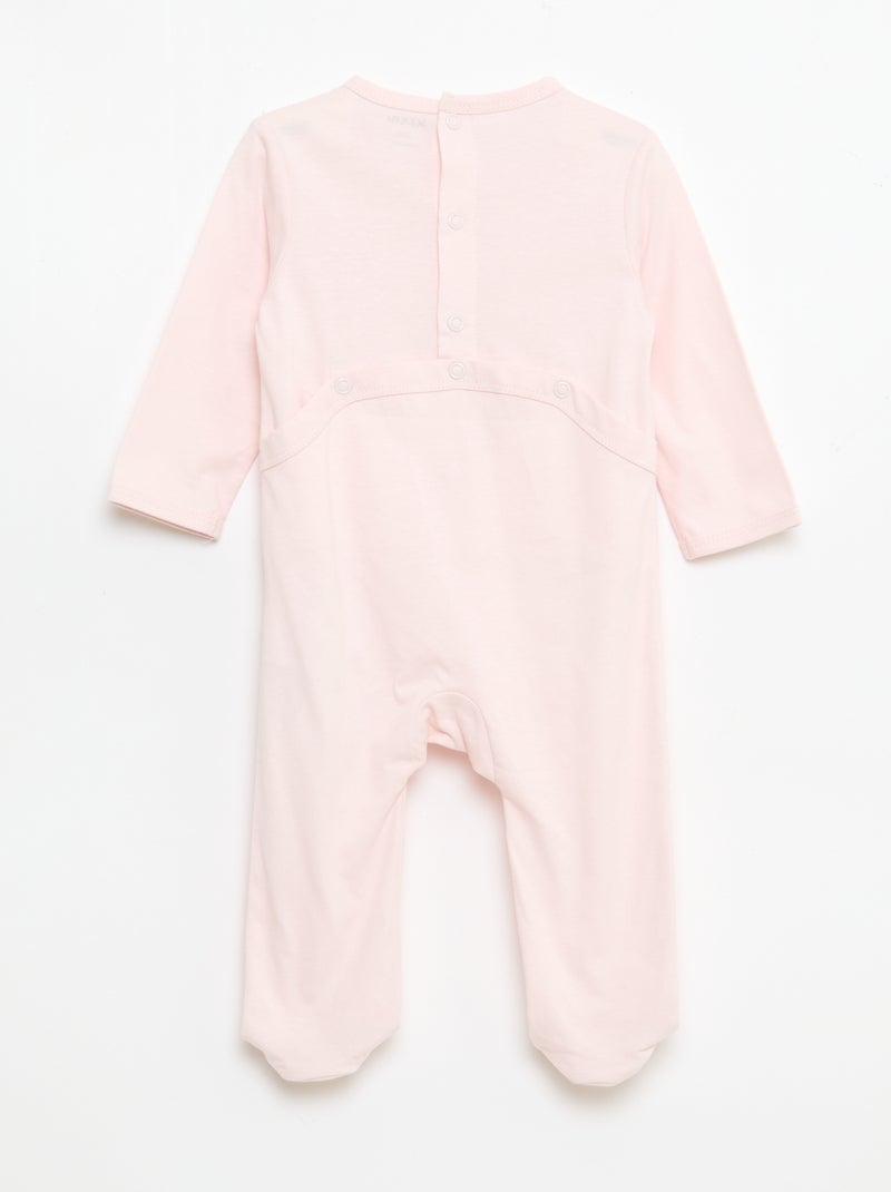 Pyjama dors bien à manches longues Rose - Kiabi