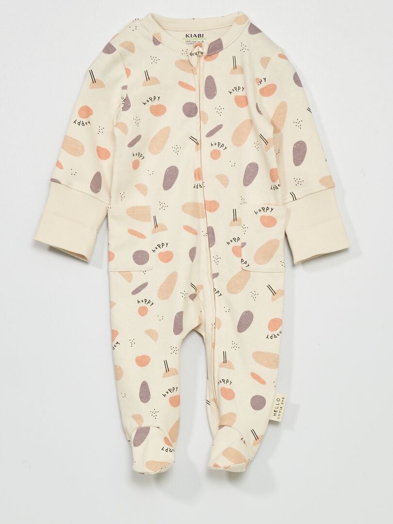 Pyjama bébé ouverture zippée Be Happy