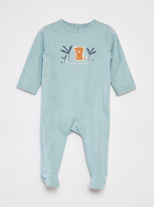 Pyjama dors bien avec pieds à motifs - Kiabi