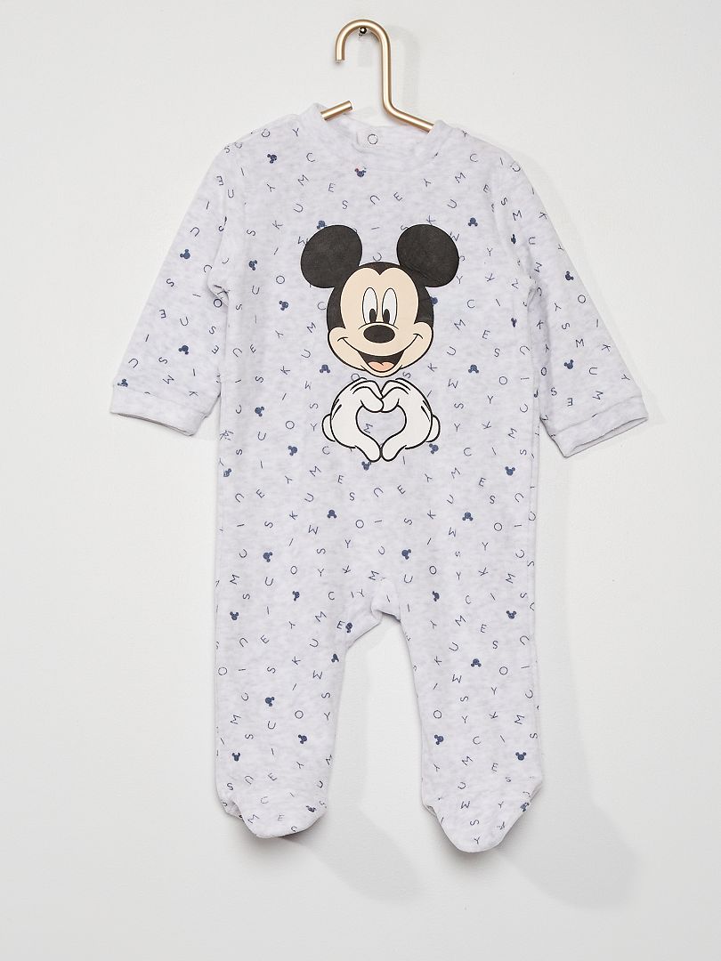 Pyjama dors-bien 'Disney' gris chiné - Kiabi
