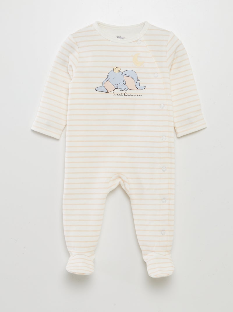 Pyjama dors-bien 'Dumbo' 'Disney' avec pieds Jaune - Kiabi