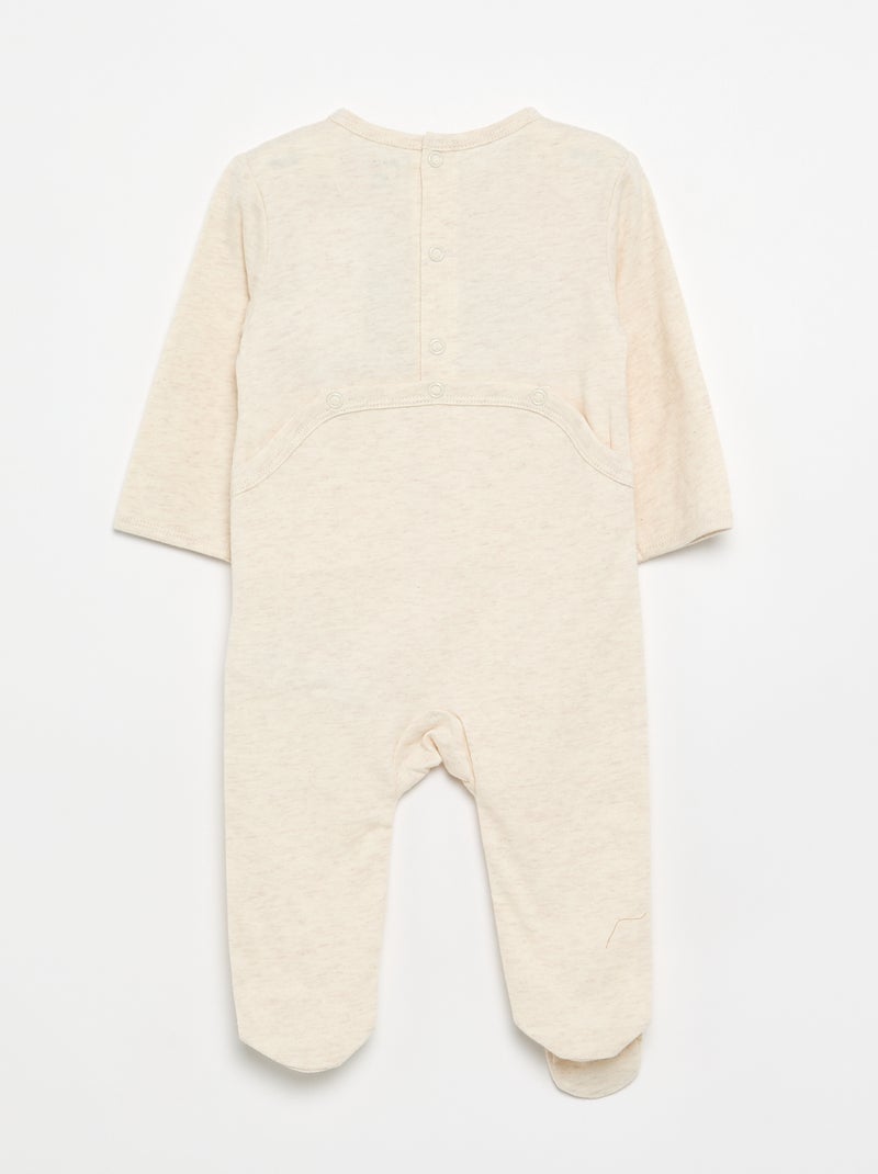 Pyjama dors bien en jersey de coton Beige - Kiabi