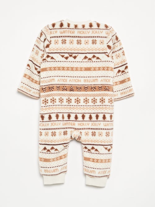 Pyjama dors bien en polaire - Kiabi