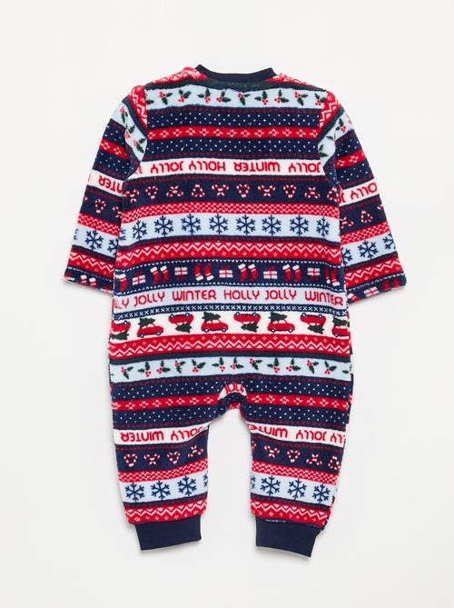 Pyjama dors bien en polaire - Kiabi