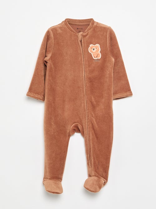 Pyjama dors bien en velours - Kiabi Pyjama dors bien en velours - Kiabi
