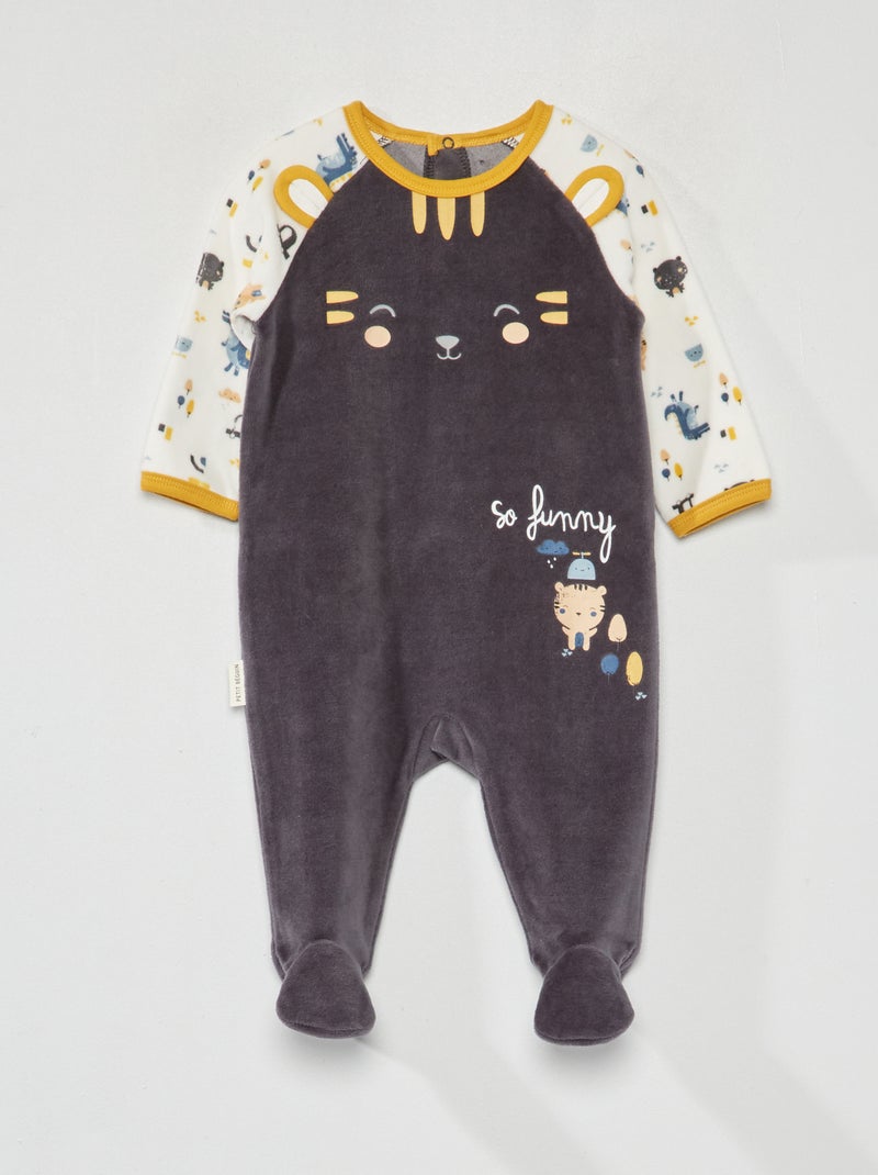 Pyjama dors-bien imprimé 'Petit Beguin' Bleu/blanc - Kiabi