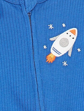 Pyjama dors-bien léger zippé à manches courtes