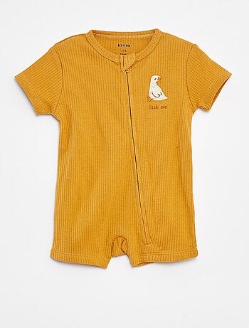 Pyjama dors-bien léger zippé à manches courtes