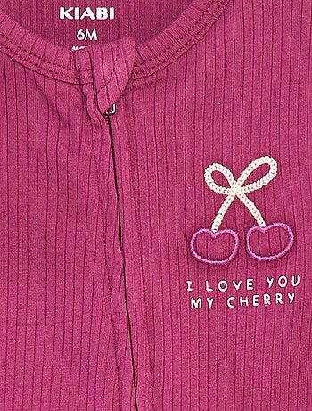 Pyjama dors-bien léger zippé à manches courtes