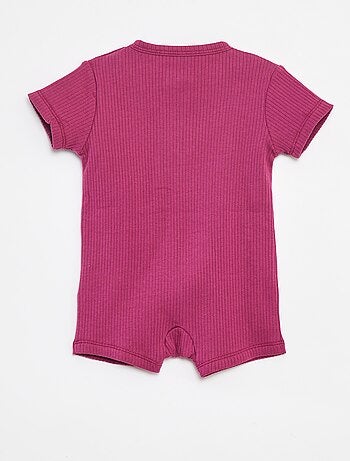 Pyjama dors-bien léger zippé à manches courtes