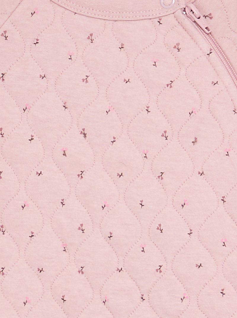 Pyjama dors bien molletonné Rose - Kiabi
